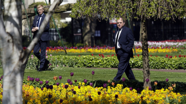 Britain's Defence Secretary Ben Wallace (on right) has backed calls for an international probe into coronavirus' origins. 