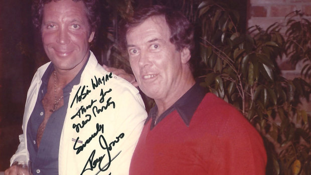 "Sir" Wayne Martin with Tom Jones, whose hits included 'What's New Pussycat?' 