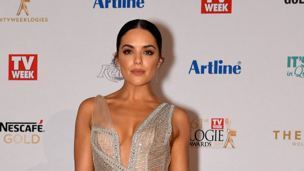 Olympia Valance arrives at the 2019 Logie Awards at The Star Casino on the Gold Coast in June. 