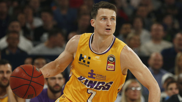 Shaun Bruce has won high praise for his sturdy work for the ladder-leading Sydney Kings.