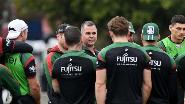 Still friends?: Anthony Seibold says he is still on good terms with Rabbitohs players.