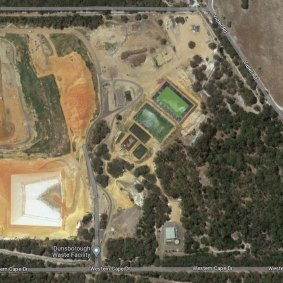 An aerial view of the Dunsborough Waste Facility.