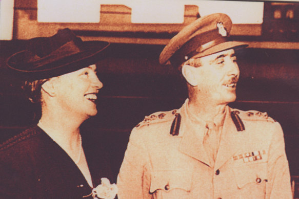 Jessie Vasey, champion of war widows, with her husband Major-General George Alan Vasey