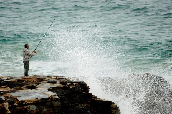 NSW Police have urged all rock anglers to wear a life jacket and check weather conditions before leaving home after the man's death on Sunday.