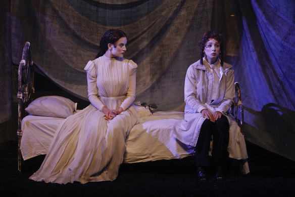 Betrayals set to unfold: Genevieve Kingsford and Amy Hack in <i>Yentl</i>.