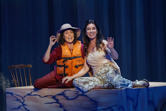Natalie Jones and Antoinette Halloran star in The Spare Room. 