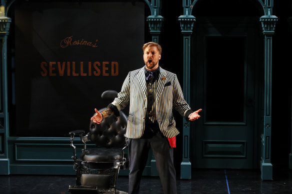 Baritone Andrew Williams stars as the Barber of Seville in Opera Australia’s touring production.