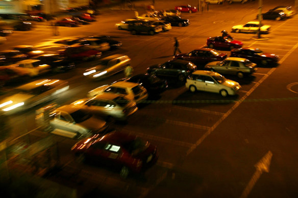The former Cato St carpark in 2005.