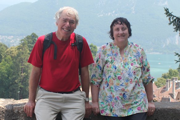 Paul and Marie-Louise Thornton-Smith pictured on holidays in Annecy, near France’s border with Switzerland, in 2015.