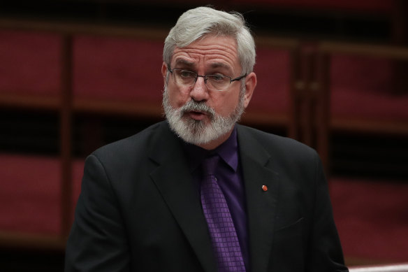 Andrew Bartlett during his time as a Greens senator for Queensland.