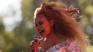 Ngaiire performing at WOMADelaide in March 2020.
