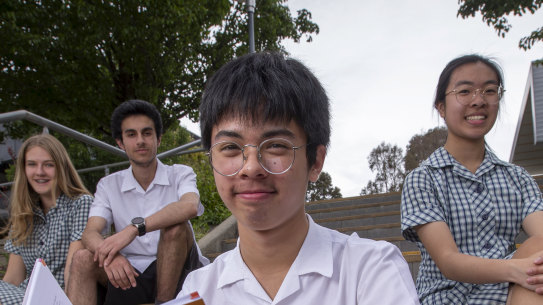 The program equipped year 10 student Francis Manguilin (centre) with an action plan.