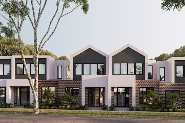 Contemporary multiple dwellings in regional community.