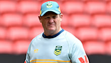 Kevin Walters ahead of the Kangaroos’ clash with Fiji in Brisbane.