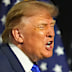 President Donald Trump finishes his speech at the Republican conventio