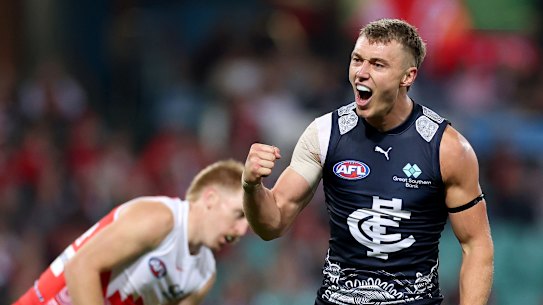 Rugged season: Can Patrick Cripps will his Blues into the finals? We’ll see.