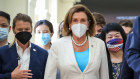 Nancy Pelosi in Taiwan on Tuesday.