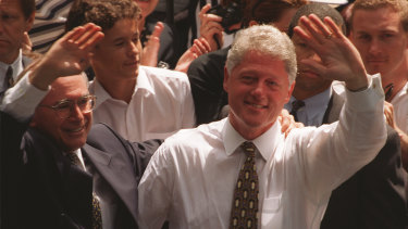 Bill Clinton with John Howard in 1996.