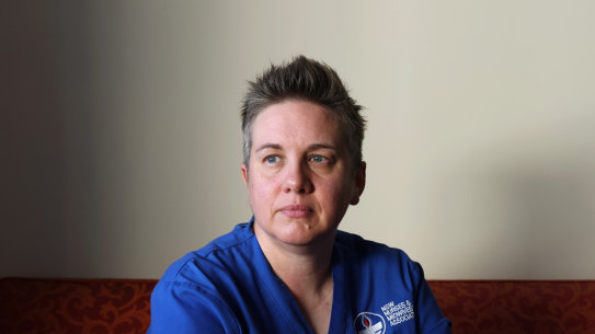 Midwife and lactation consultant Emma Gedge says the midwife shortage meant maternity wards aren’t being properly staffed. 