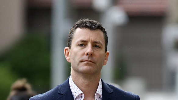 Matthew Low arriving at Southport Magistrates Court in June to attend the inquest into the Thunder River Rapids Ride malfunction.