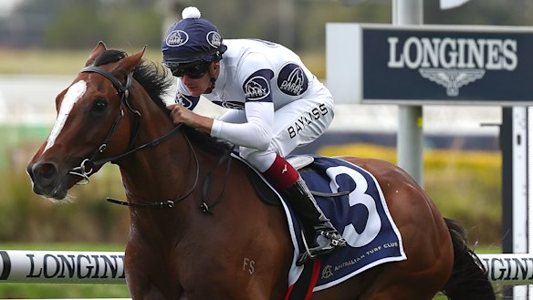 Former Kiwi I’mintowin wins his first Australian start at Rosehill last year.