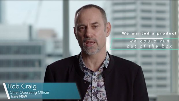 Icare executive Rob Craig in the Guidewire promotional video.