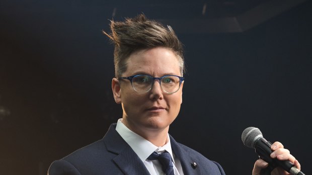 Comedian Hannah Gadsby will be performing at the Palais Theatre later this month. 