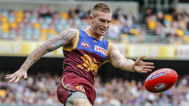 Dayne Beams in action for the Lions.
