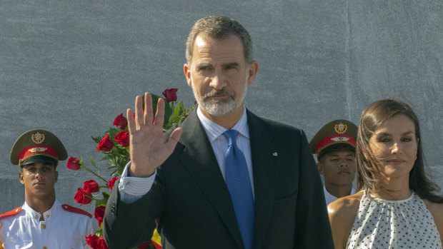 Spain's King Felipe VI in Havana, Cuba last year.