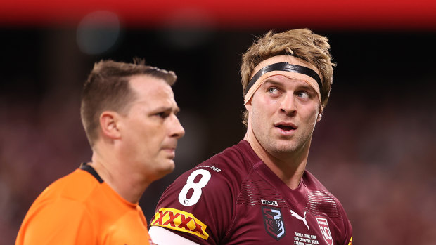 Christian Welch lasted just 10 minutes in Townsville, but is hoping for more minutes in Origin II.