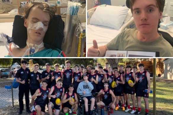 The community has rallied around Perth teenager Darcy Metcalf to help him come home from the hospital. 