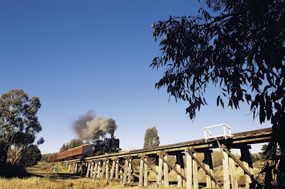 The Victorian Goldfields Railway runs from Castlemaine to Maldon.