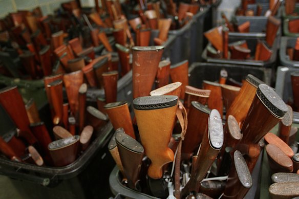 The weapons were collected during the buyback initiated by former prime minister John Howard in 1997.