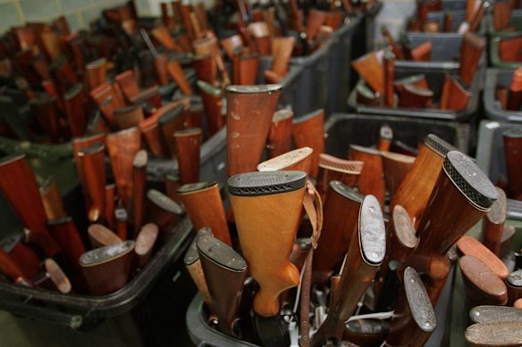 Thousands of guns were handed in after the Port Arthur massacre in 1996.