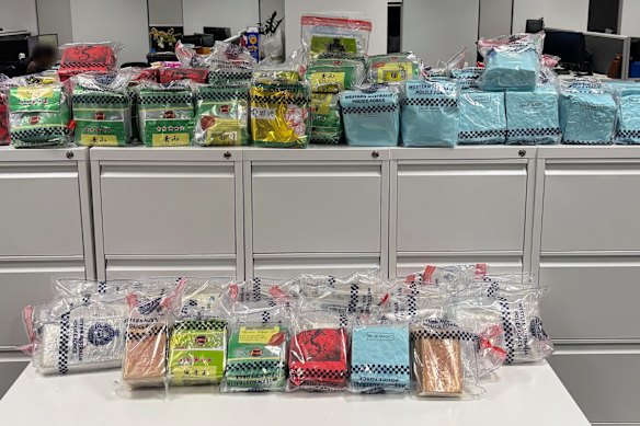 WA Police seized more than 80kg of illegal drugs from search warrants.