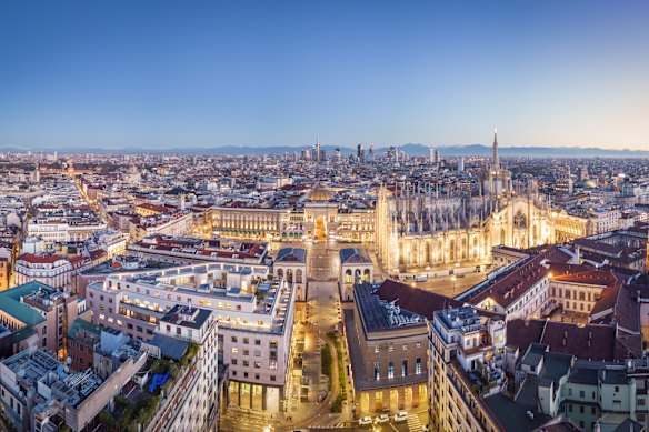 Milan and its spectacular city centre.