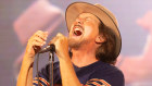 Pearl Jam’s Eddie Vedder, in Sydney on Thursday night.