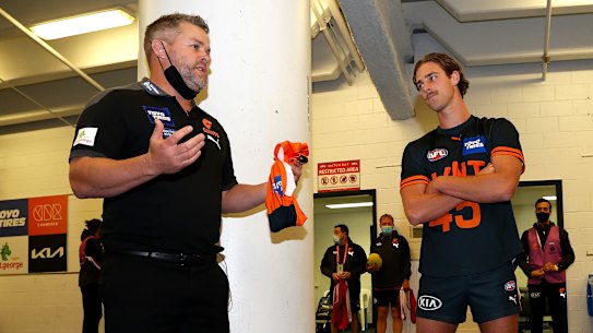 Adam Schneider coached at the Giants from 2017-2021 but football department cap cuts made him realise he was going backwards.