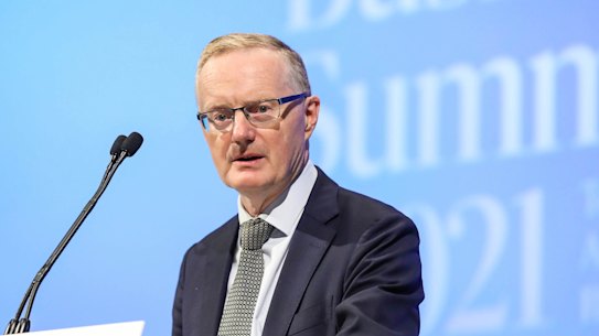 Reserve Bank of Australia Philip Lowe speaks at the Australian Financial Review Business Summit.