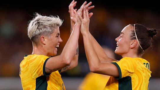 Michelle Heyman, Caitlin Foord and the Matildas are coming back to Sydney.