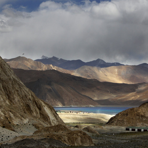 Pangong Lake, the site of the latest flare-up between Indian and Chinese troops.