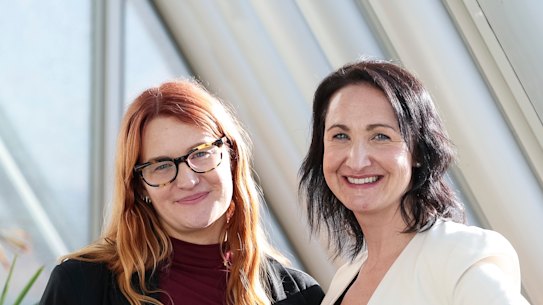 Georgie Bellette flew from Hobart to Canberra earlier this week to speak to politicians about her experience. 