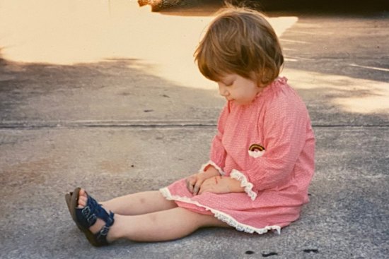 The author as a little girl.