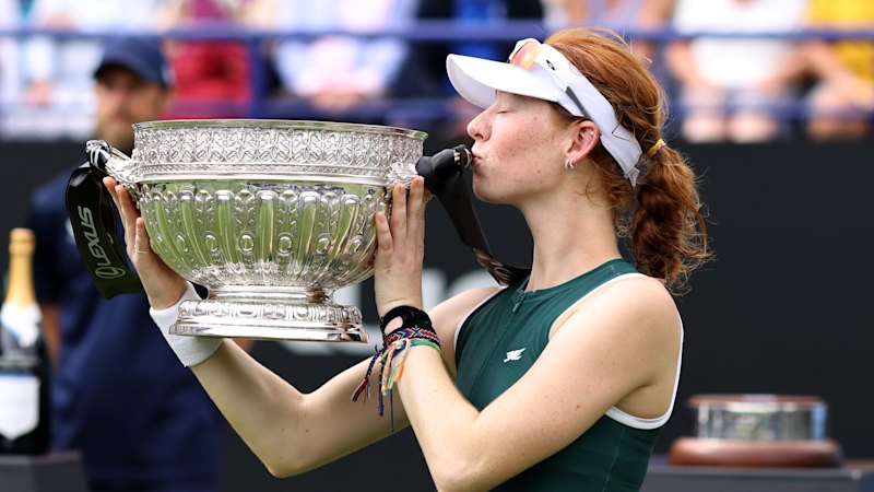 Young Australian makes history with Wimbledon warm-up title win