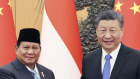 Indonesia’s incoming president Prabowo Subianto meets Xi Jinping at the Great Hall of the People in Beijing.