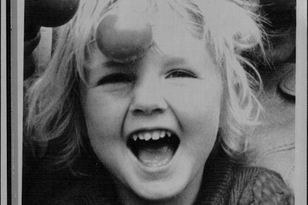 Felicity (Bunny) Tonkin, who is said to be the daughter of Captain Mark Phillips, as a child.