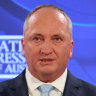 “I have never lost a seat”, Barnaby Joyce said on Sunday.