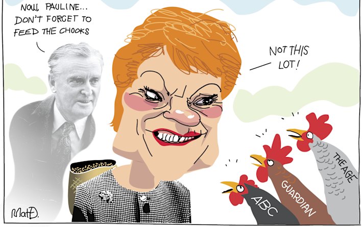 Decades before later media bans, Pauline Hanson hosted journalists at a sleepover