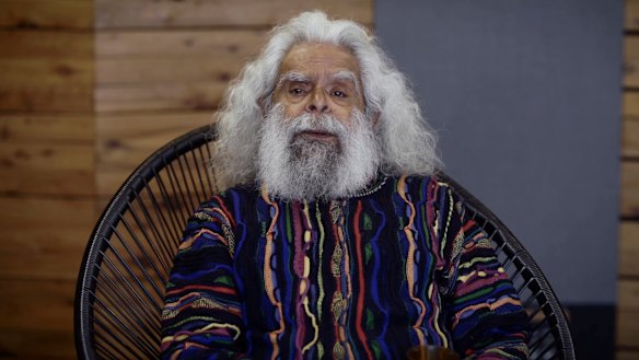 Activist, actor and author Uncle Jack Charles enjoys “being dusted off and put in front of a microphone”.