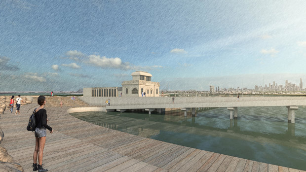 The proposed new pier.